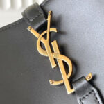 Saint Laurent Le 37 In Shiny Leather Black